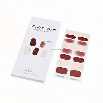 Multi Color Gel Nail Wraps with UV light