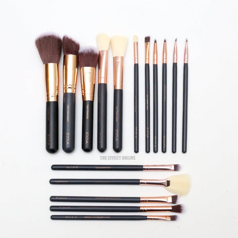 Zoeva 16 Piece Makeup Brushes With Pouch