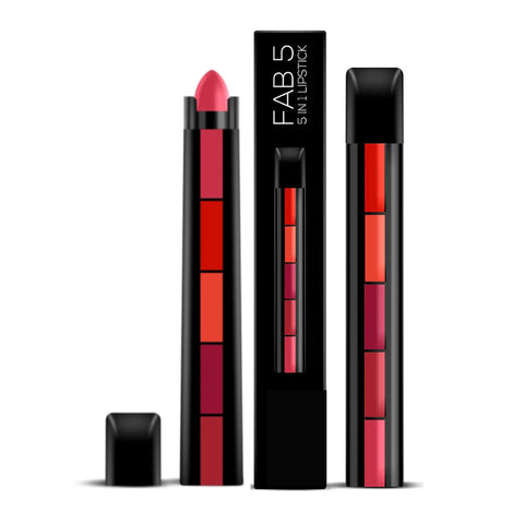 Matte Waterproof Lipstick Set 5 in 1