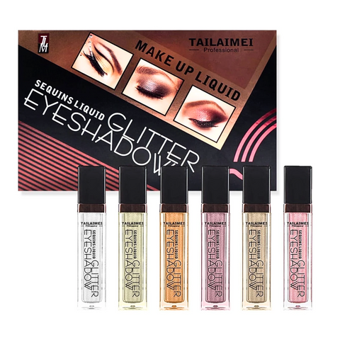 Glitter Liquid Eyeshadow 6 Pcs