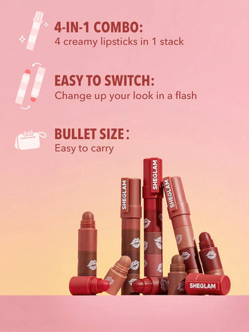 Sheglam 4in1 matte lipstick