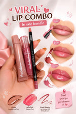Viral Lip Combo Bundle | Liner + Tint + Gloss 3-Step Set