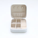 Portable Jewelry Box with Zipper Closure