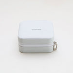 Portable Jewelry Box with Zipper Closure