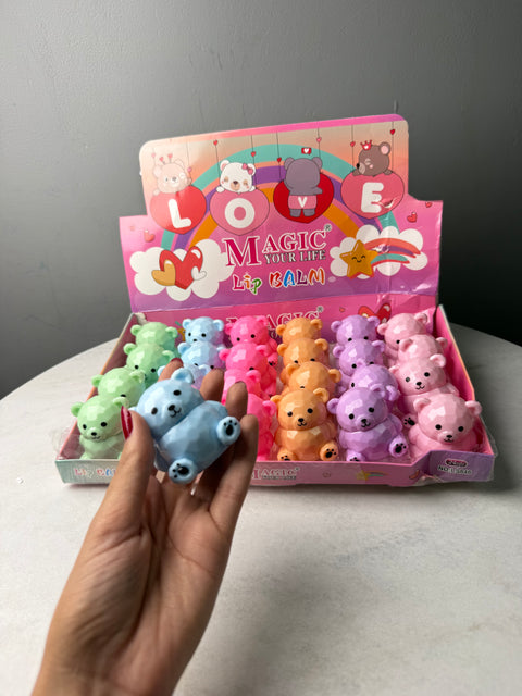 Teddy bear lip balm