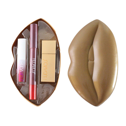 Set Matte Lipstick, Lip Pencil & Lip Shape Set 3 in 1
