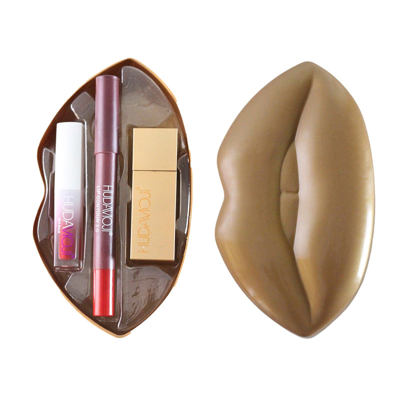 Set Matte Lipstick, Lip Pencil & Lip Shape Set 3 in 1