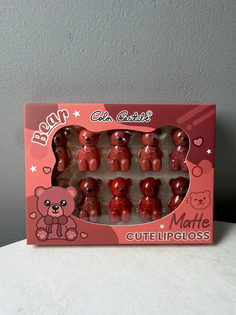 Color Castle Bear Style Matte Lip Gloss 10 in 1 - Main View