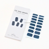 Navy Blue Nail Gel Wraps with UV light