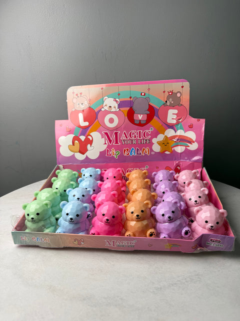 Teddy bear lip balm