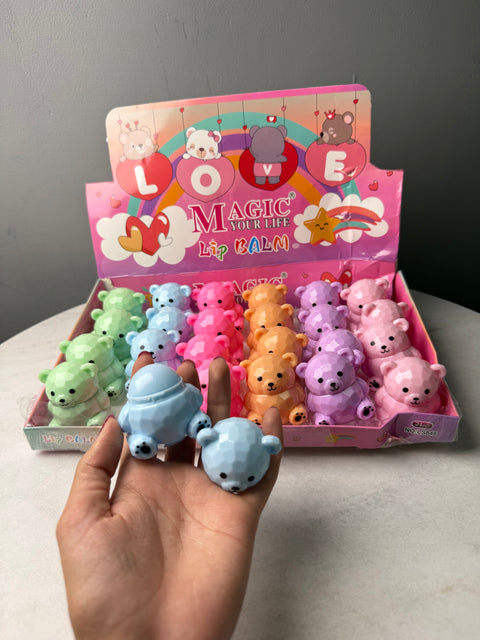 Teddy bear lip balm