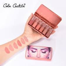 Color Castle Pack Of 6 Bear Shape Matte Lipstick Set