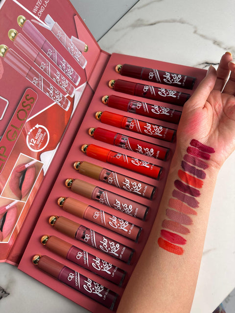 Color Kiss Waterproof Long Lasting Lipgloss Pack