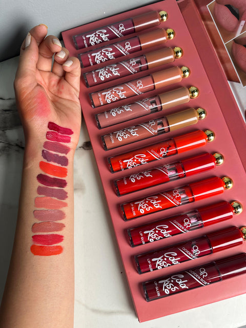 Color Kiss Waterproof Long Lasting Lipgloss Pack