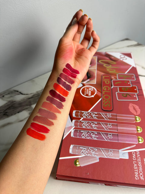 Color Kiss Waterproof Long Lasting Lipgloss Pack