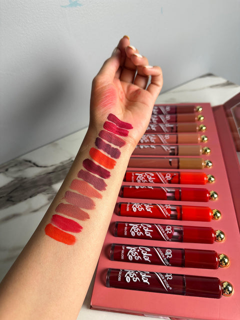 Color Kiss Waterproof Long Lasting Lipgloss Pack