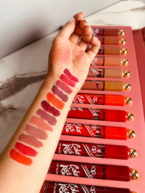 Color Kiss Waterproof Long Lasting Lipgloss Pack