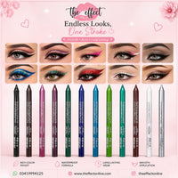 The Effect Eyeliner Pencils | 12 Colors Waterproof Long-Lasting