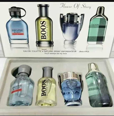 Men's perfume pack of 4