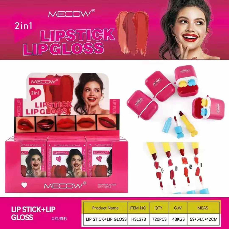 MECOW 2 in 1 Lipstick Lipgloss