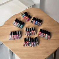 Miss Rose Pack of 36 Peel Off Nail Polishes