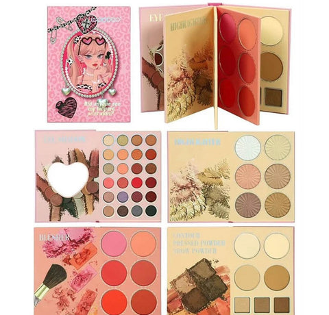 IGOODCO 4 Pages Book Shape Matte Eyeshadow Palette 4 Pages