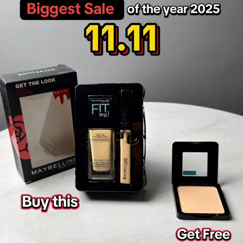 FIT Me Makeup Set Foundation + Concealer Get Compact Free