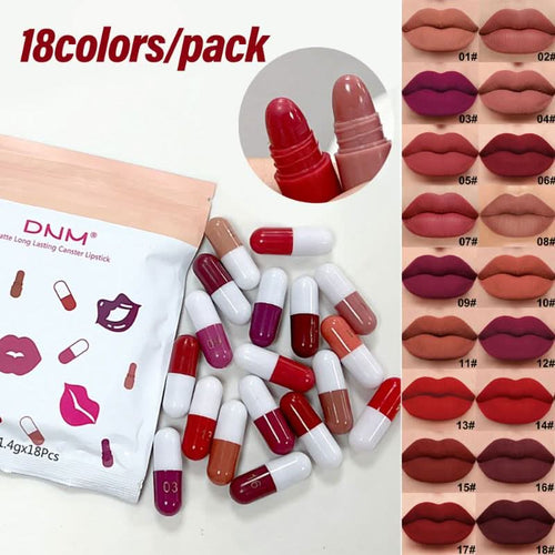 DNM Mini Capsule Lipsticks 18 Lipsticks In 1 Pack