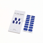 Blue Gel Nail Wraps with UV light