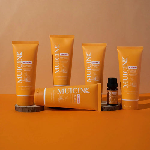 Muicin Vitamin C Go & Glow Facial Kit - 6 Steps - Brightening Booster