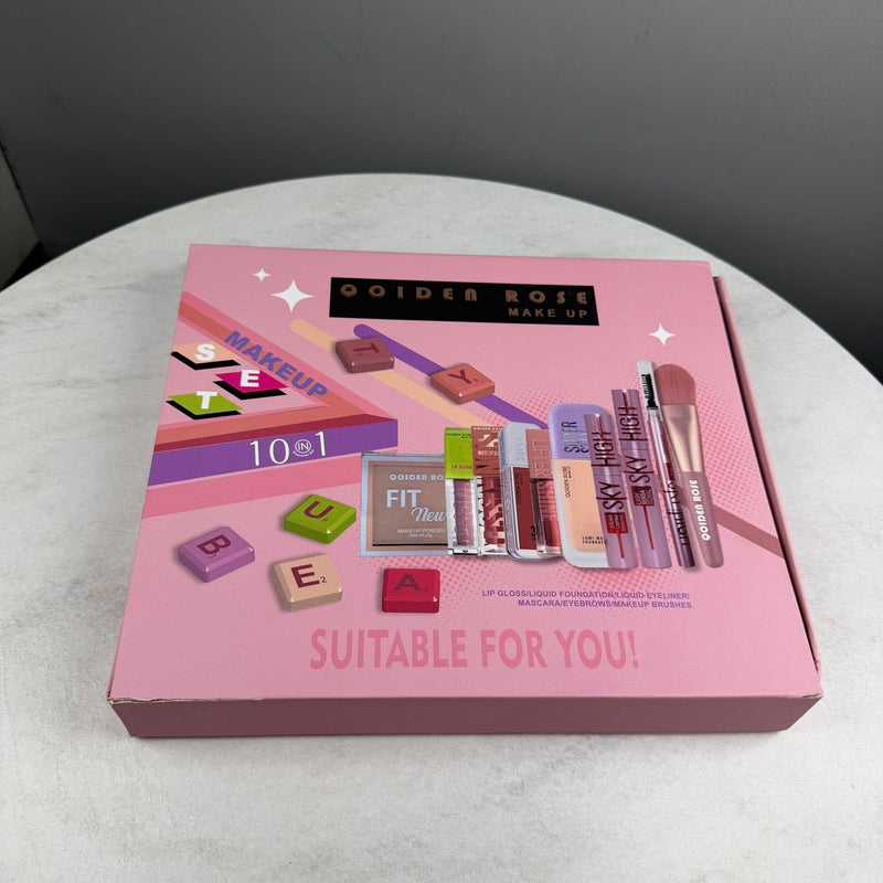 Qoiden Rose 10-in-1 Makeup Set