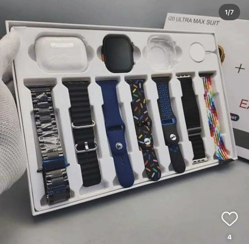 i20 Ultra Max Big 2.3 Infinite Display + Earphones 10 in 1 Set
